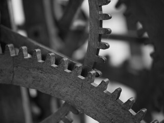 Ancient  clockwork  mechanism and gears