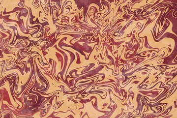 Swirling marbled red-toned abstract illustration background