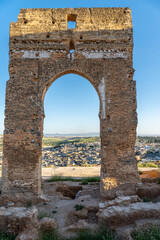 View of Fez Medina Through Marinid Necropolis Arch