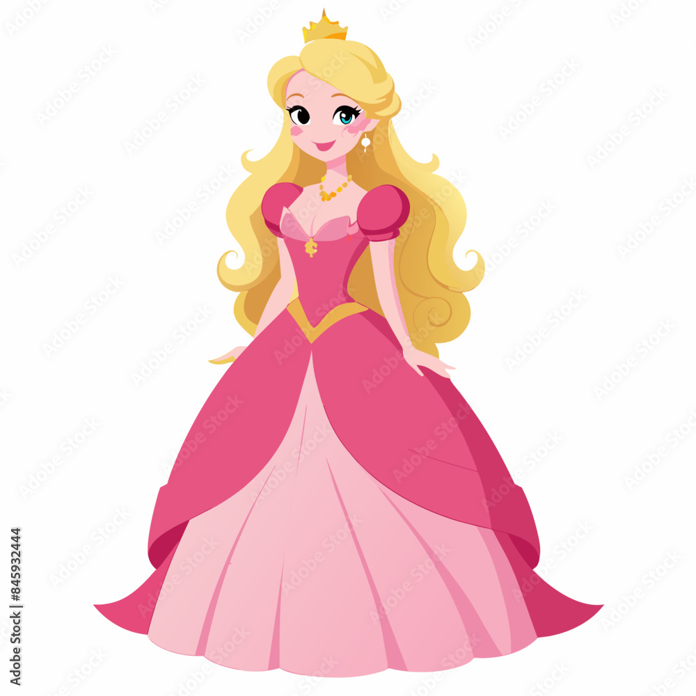 Wall mural princess in dress