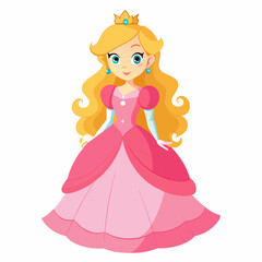 princess in pink dress