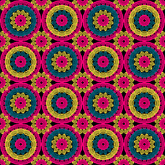 Pattern with crochet granny square wallpaper handmade decorative art design print 