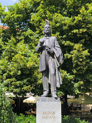 Monument to Bedřich Smetana, Czech pianist, composer, conductor in the park
