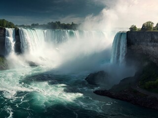 Fototapeta premium falls in the summer