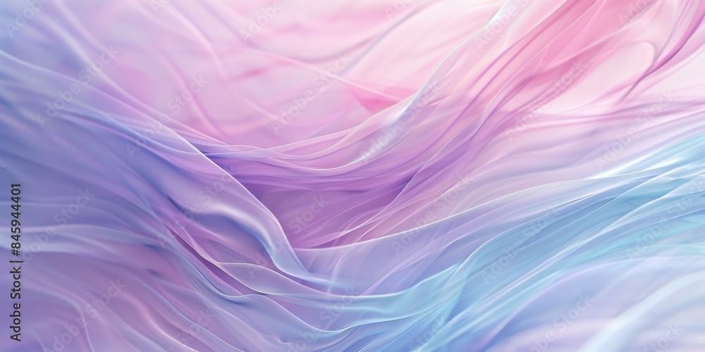 Poster Close-up view of textured pink and blue fabric with intricate patterns