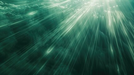 A beam of sunlight shining through calm water, creating a warm and inviting atmosphere