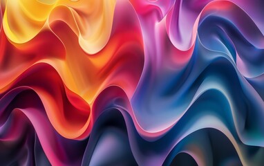 Obraz premium Abstract Colorful Wave Pattern Background