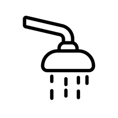 Shower Icon Perfect for Bathroom and Hygiene Themes