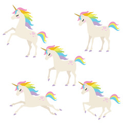 Beautiful unicorn vector cartoon illustration © primus44