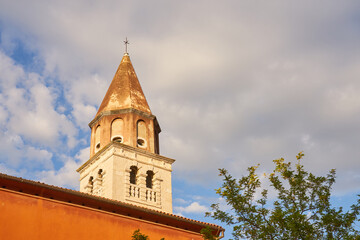 Roofs and buildings in old city of Zadar Croatia.