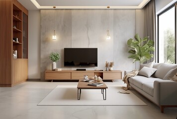 Contemporary Living Room with Modern Decor