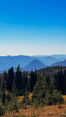 Obraz premium mountain range in the distance 