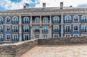 Obraz premium Architecture in the city of Lugo, Spain, with its Roman walls