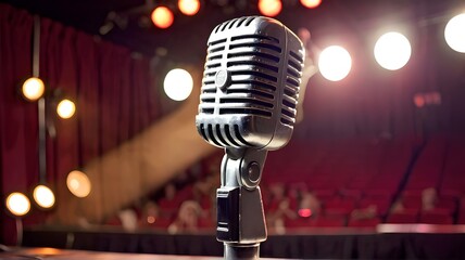 retro-microphone-on-stage
