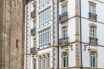 Architecture detail in Lugo, Galicia, Spain