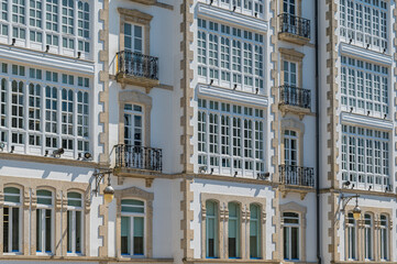 Architecture detail in Lugo, Galicia, Spain
