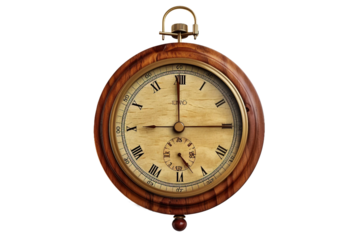 Vintage Barometer Isolated on Transparent Background