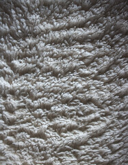 Abstract white soft furry fabric texture background            