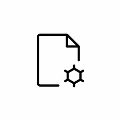 file document settings gear icon