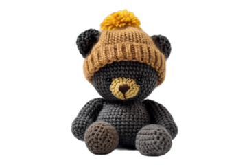 Cute Beanie Babies Doll Isolated on Transparent Background