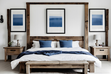 3D interior design of modern luxury bedroom room