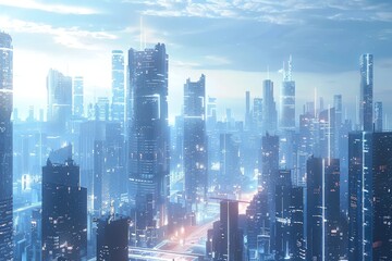 Future smart city metaverse with AI  IoT  and 3D technology.