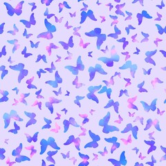 Gradients animals seamless butterfly pattern for fabrics and linens and wrapping