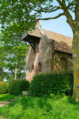 The Romanesque Dutch Reformed Church in Jannum Friesland The Netherlands was build in the 13th...