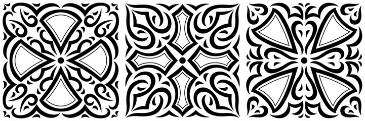 Fototapeta premium Arabic ceramic tile. Traditional eastern decorative talavera.