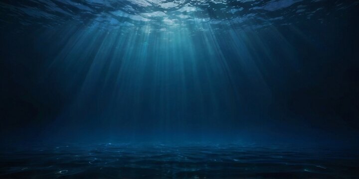 simple, seamless backdrop of solid dark blue, evoking the tranquility and mystery of the deep ocean, providing a clean and unobtrusive visual foundation
