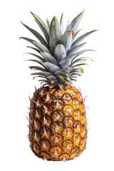 Fototapeta premium Isolated PNG Pineapple Fruit, GENERATIVE AI