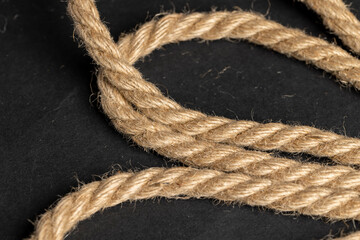 a close-up of a piece of rope for industrial use