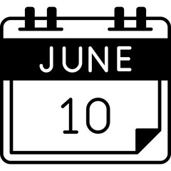 June 10 Icon