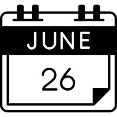 June 26 Icon