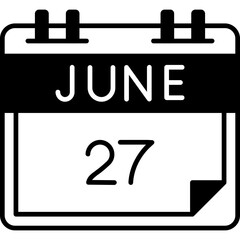June 27 Icon
