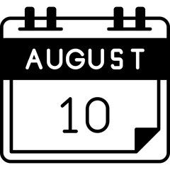 August 10 Icon