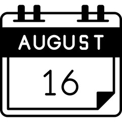 August 16 Icon