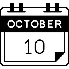 October 10 Icon