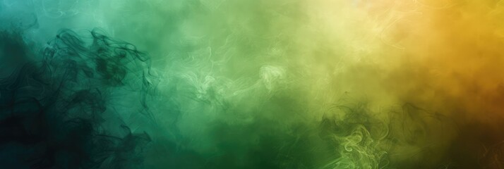 Fototapeta premium Abstract green fog smoke background