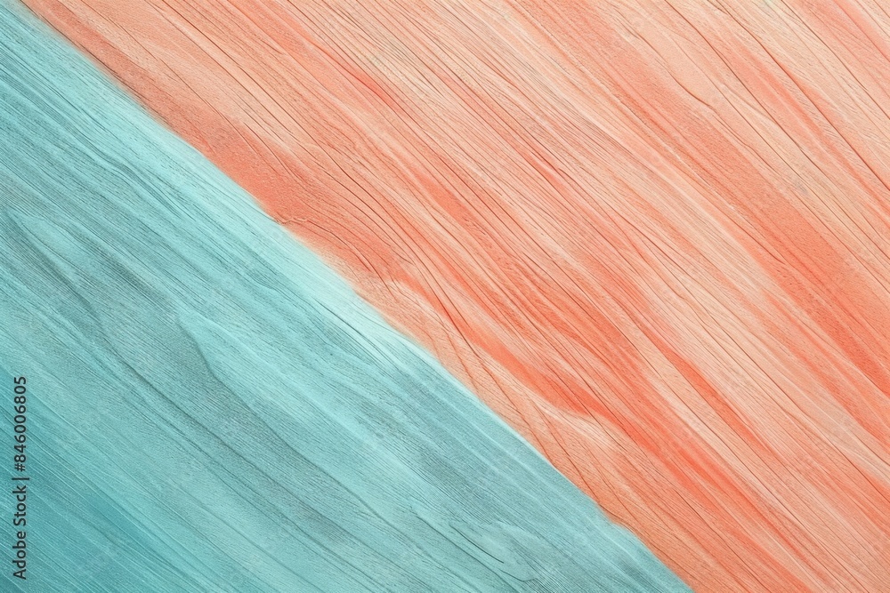 Poster two tone wood grain background with a diagonal line dividing the colors, creating an interesting con