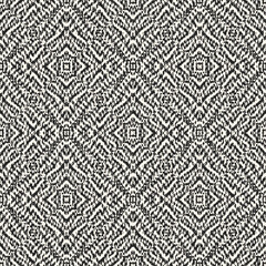 Monochrome Grain Ornate Grid Pattern