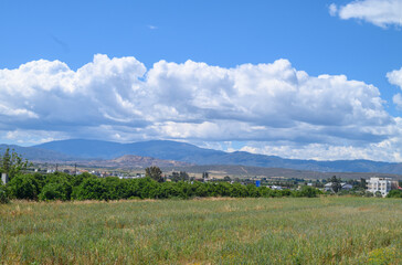 mountain view on a summer day in Cyprus