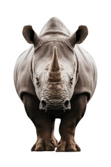 Obraz premium Isolated PNG Rhinoceros Wildlife, GENERATIVE AI
