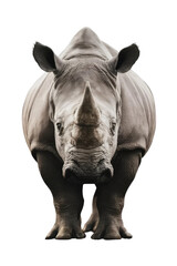 Obraz premium Isolated PNG Rhinoceros Wildlife, GENERATIVE AI