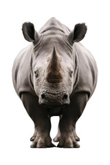 Fototapeta premium Isolated PNG Rhinoceros Wildlife, GENERATIVE AI