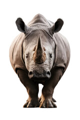 Obraz premium Isolated PNG Rhinoceros Wildlife, GENERATIVE AI