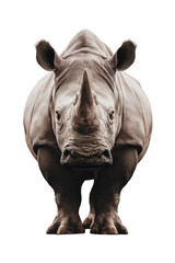 Obraz premium Isolated PNG Rhinoceros Wildlife, GENERATIVE AI