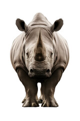 Obraz premium Isolated PNG Rhinoceros Wildlife, GENERATIVE AI