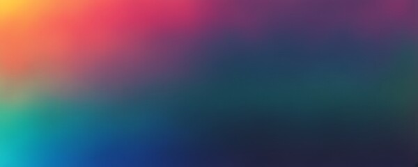Obraz premium Abstract Blurred Grainy Gradient Background with Lo-Fi Multicolor VHS Glitch Texture