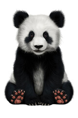 Obraz premium Isolated PNG Panda Wildlife, GENERATIVE AI
